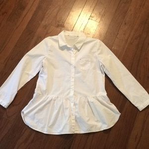 Shein peplum button up